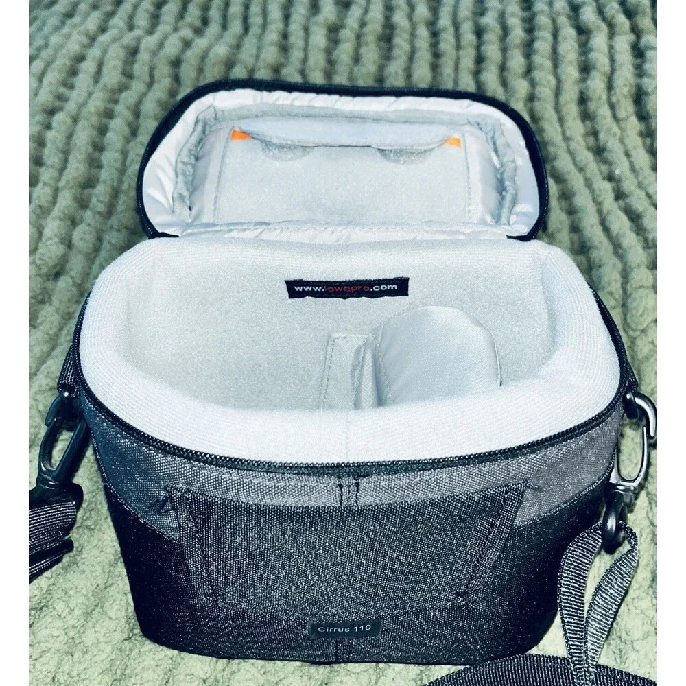Lowepro Black And Grey Camera Bag With Adjustable Strap (Cirrus) 110